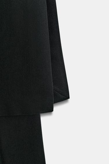 PANTALON DROIT PARÉO ZW COLLECTION - Noir de Zara - Image 10
