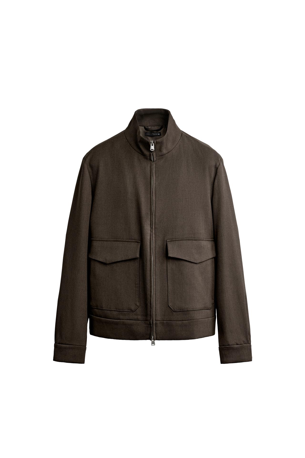REGULAR FIT ZIP OVERSHIRT