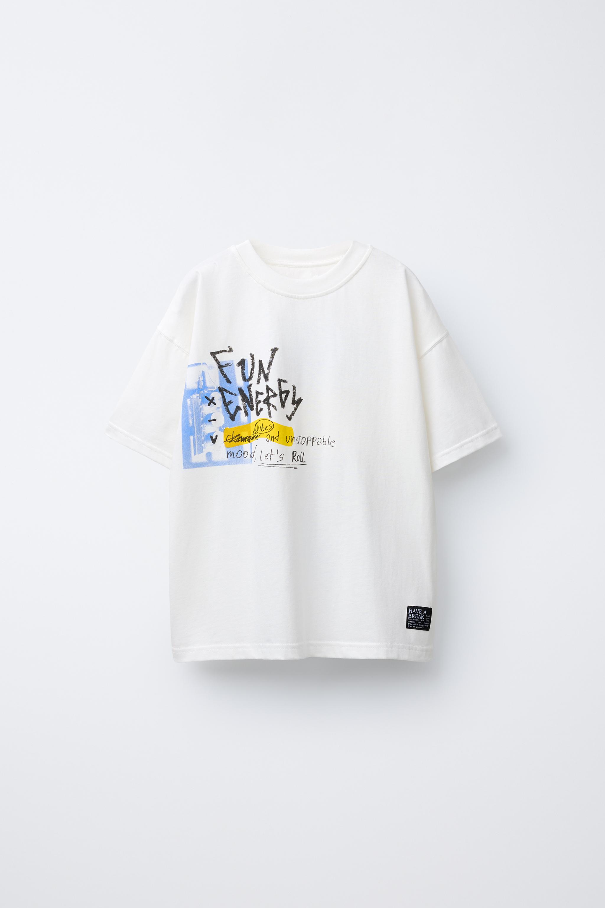 ファッション・ブランド THE BEAST Graffiti T-Shirt by Cigarette-burns (WHITE(EVA-02)) GRAFFITI PRINT T-SHIRT - White | ZARA United States