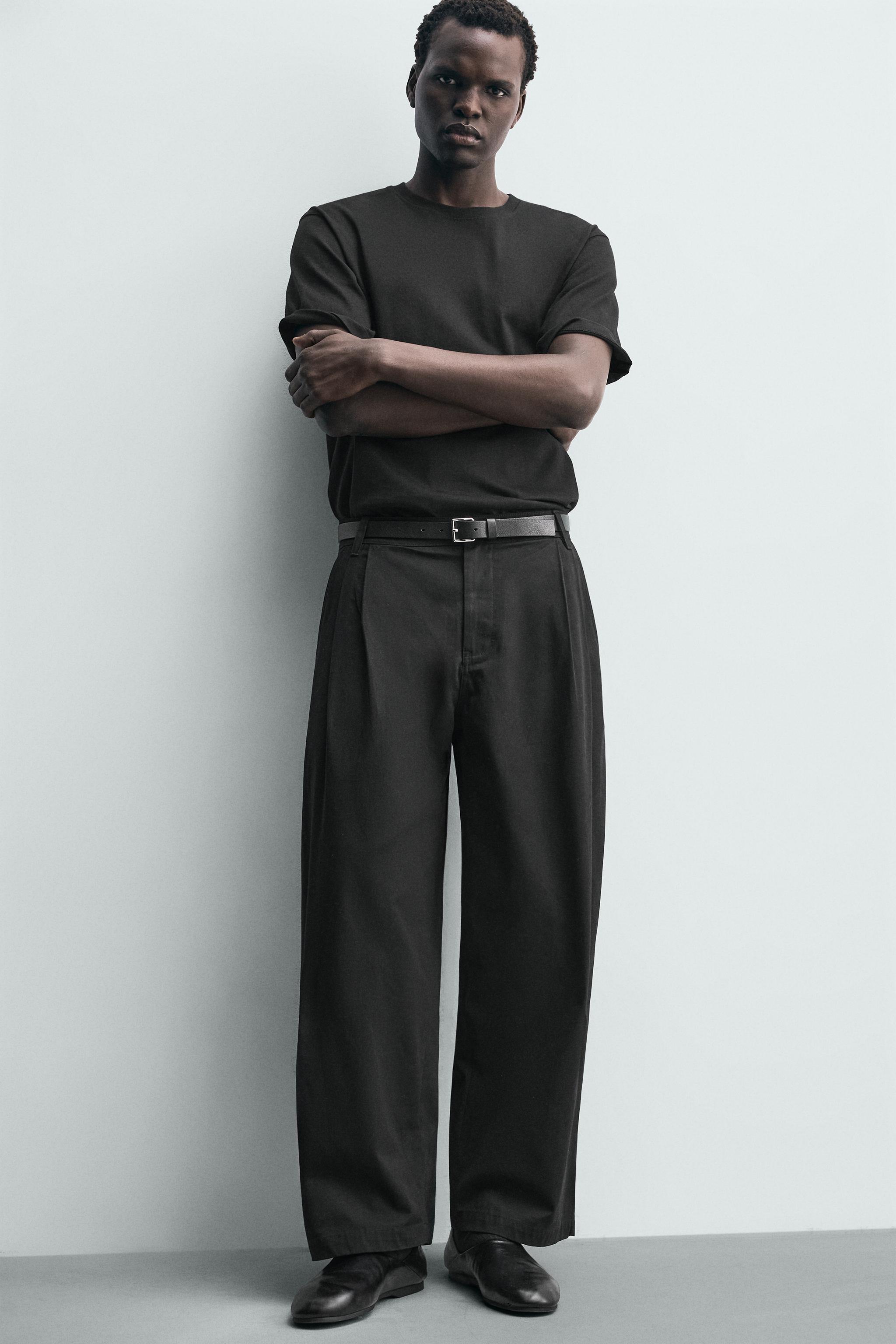 WIDE FIT CHINO PANTS