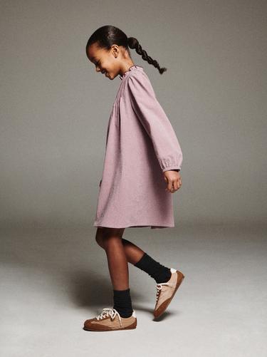 ĐẦM KẺ CA RÔ GINGHAM - Màu hồng đậm từ Zara