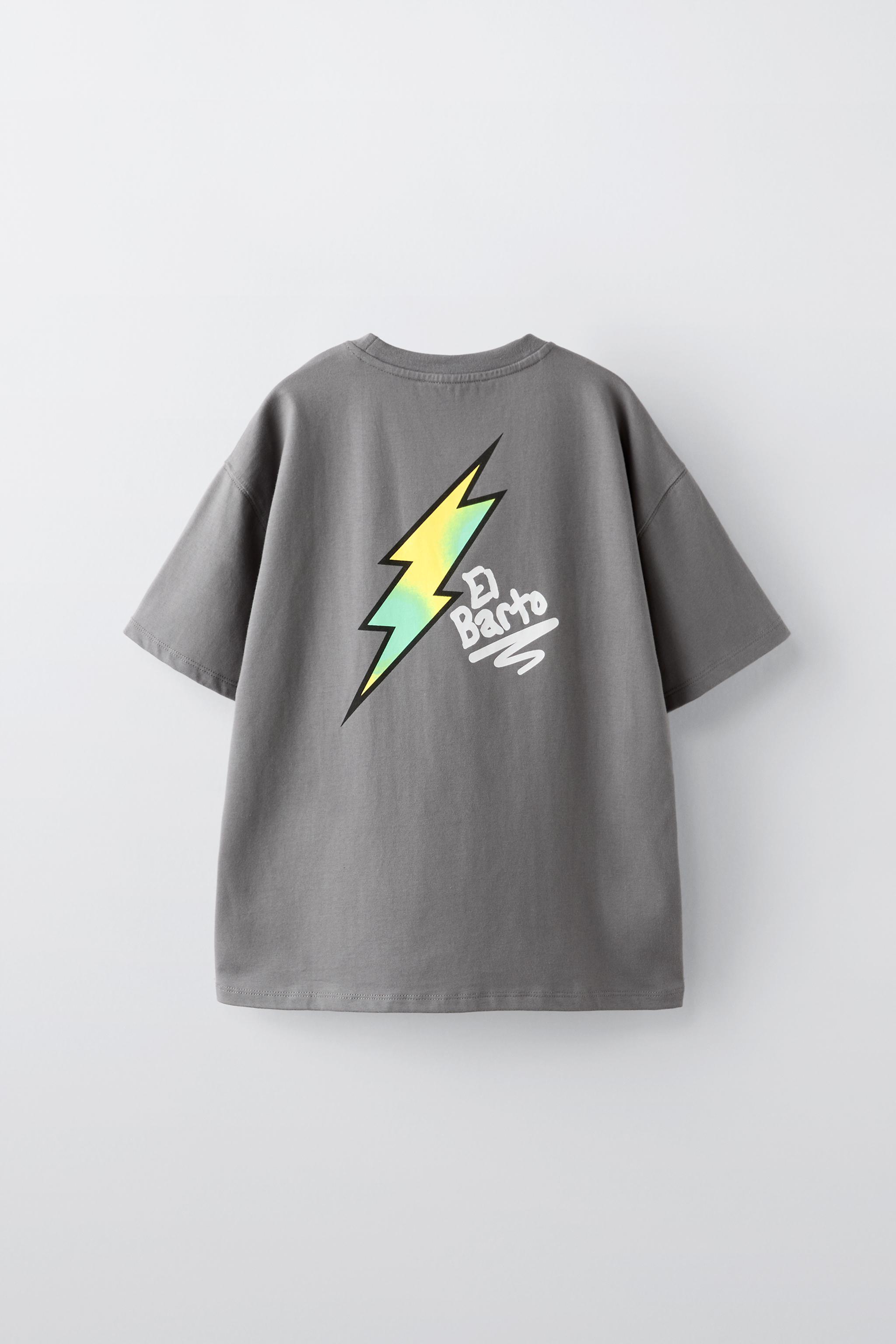 CAMISETA GRAFFITI THE SIMPSONS Gris antracita ZARA Chile