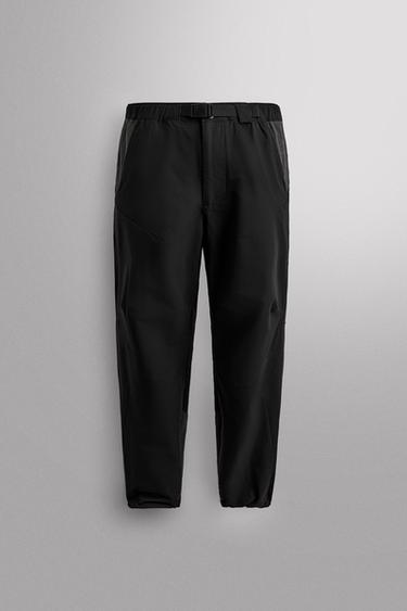 TECHNICAL TROUSERS WITH BELT - Black by Zara