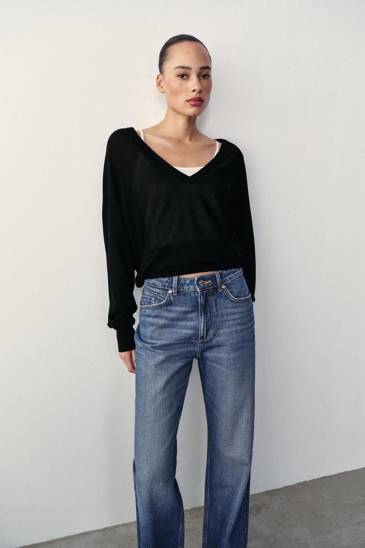 Z1975 JEANS RECTO DE CINTURA ALTA Y LARGO EXTRA 3