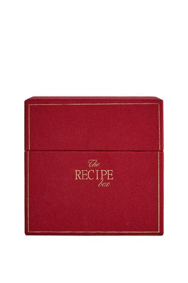 SCATOLA RICETTE CON SCHEDE NATALIZIE (INGLESE) - Rosso di Zara