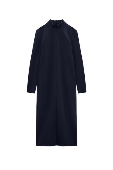 HIGH NECK MIDI DRESS