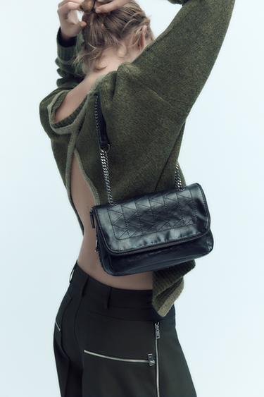 СУМКА С КЛАПАНОМ — Черный от Zara — изображение 0