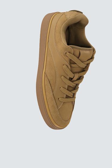 Zara CHUNKY SNEAKERS - Camel Brown - Image 0