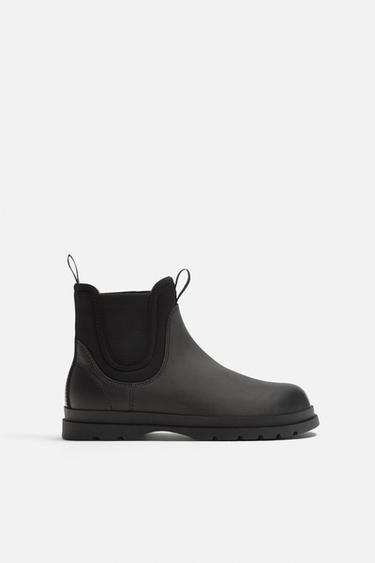 LEATHER CHELSEA BOOTS - Black by Zara