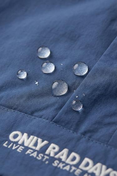 WATER-REPELLENT POUCH POCKET RAINCOAT - Indigo by Zara - Image 8