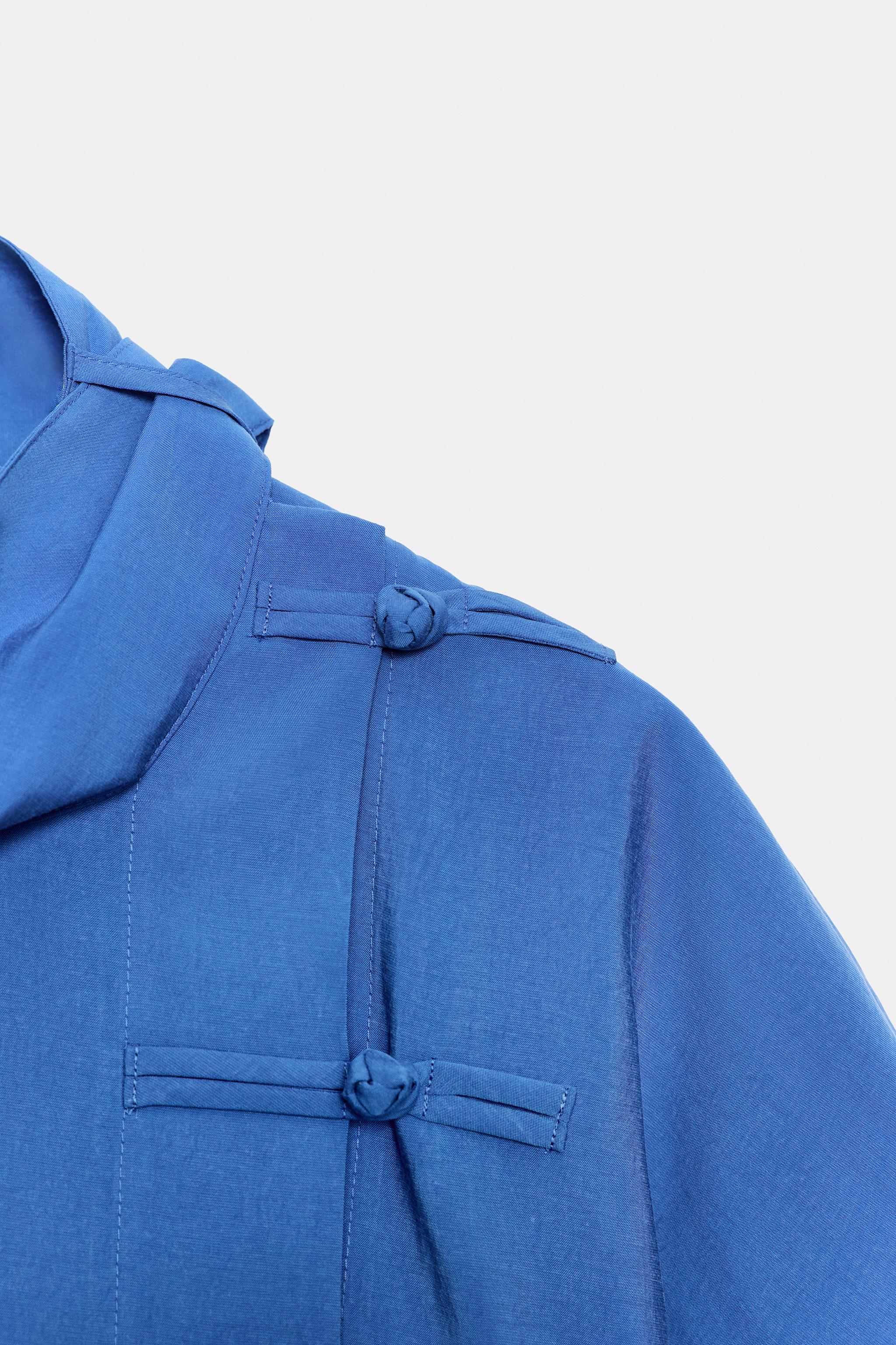 Женские рубашки Zara ZW COLLECTION FROG FASTENING SHIRT — фото 6