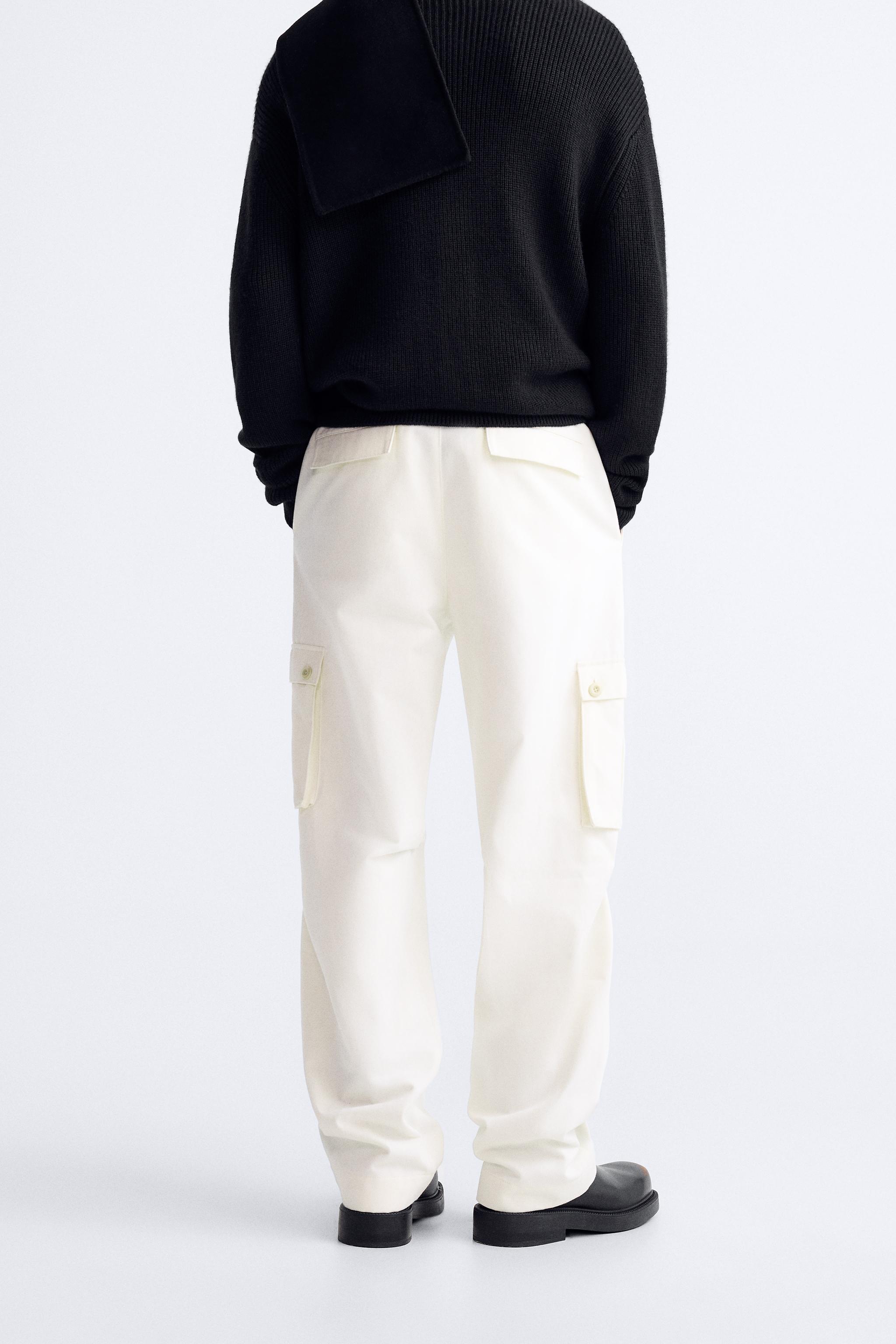 White on sale utility trousers