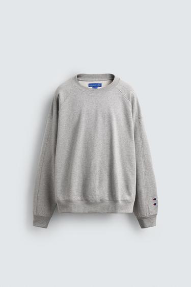 CHAMPION ® X ZARA PATCH CREW NECK SWEATSHIRT - Grey marl by Zara