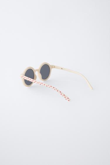 ROUND HEART SUNGLASSES - Red by Zara - Image 2
