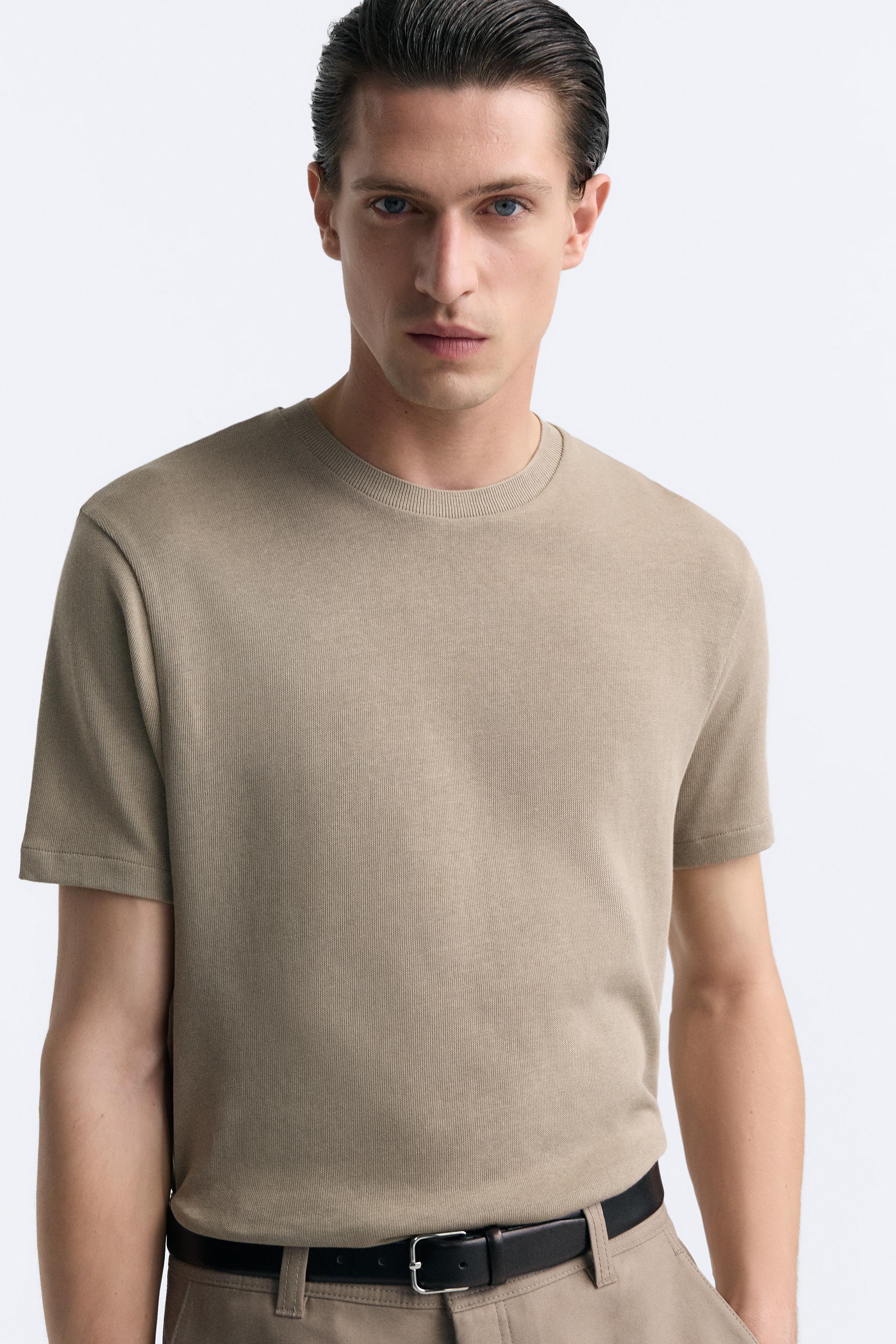 Knitwear Men s T shirts ZARA United States