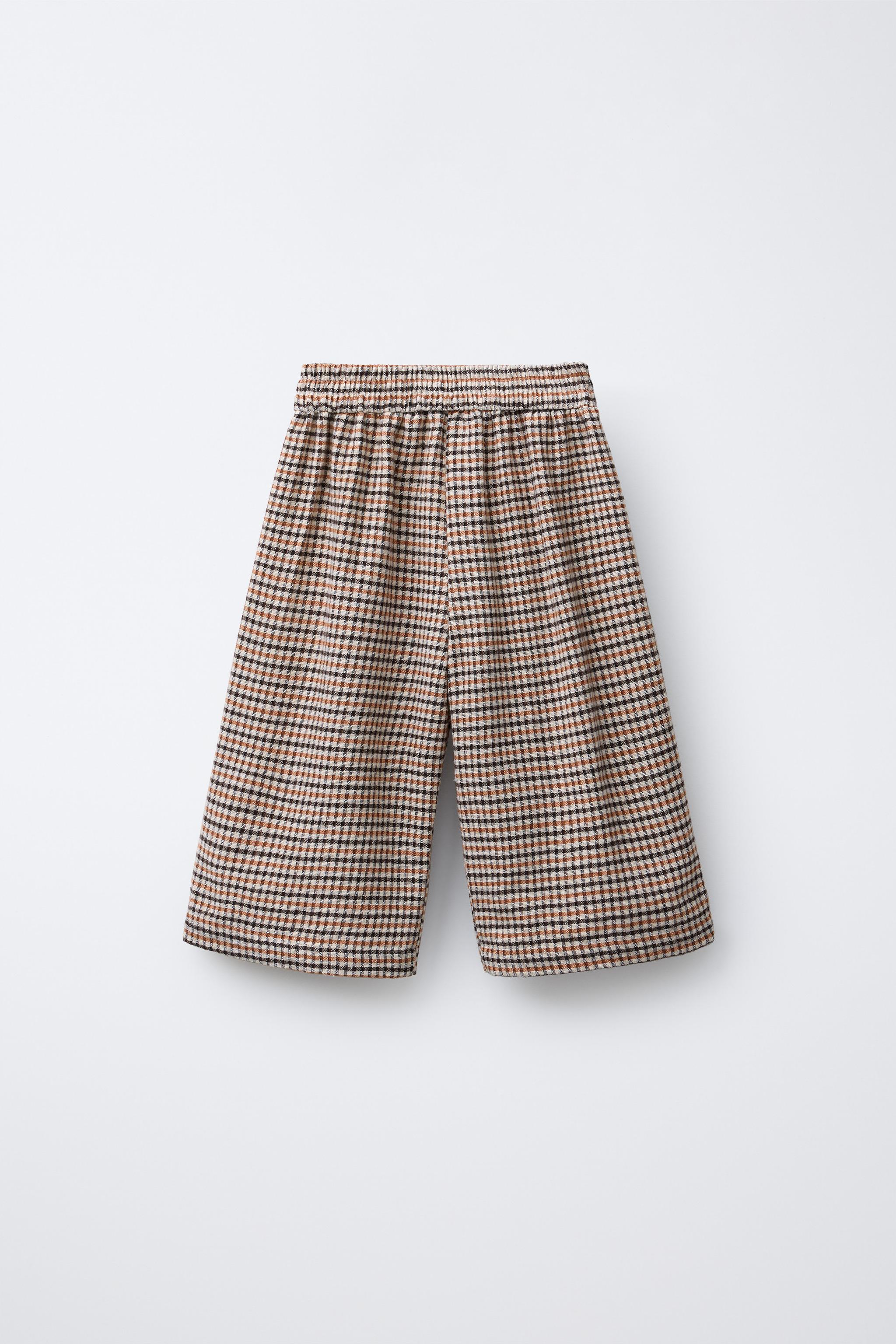 JUPE-CULOTTE À CARREAUX