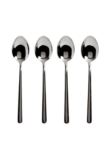 طقم ملاعق ستيل لامع (طقم 4 قطع) - متعدد الألوان الخاص بـ Zara