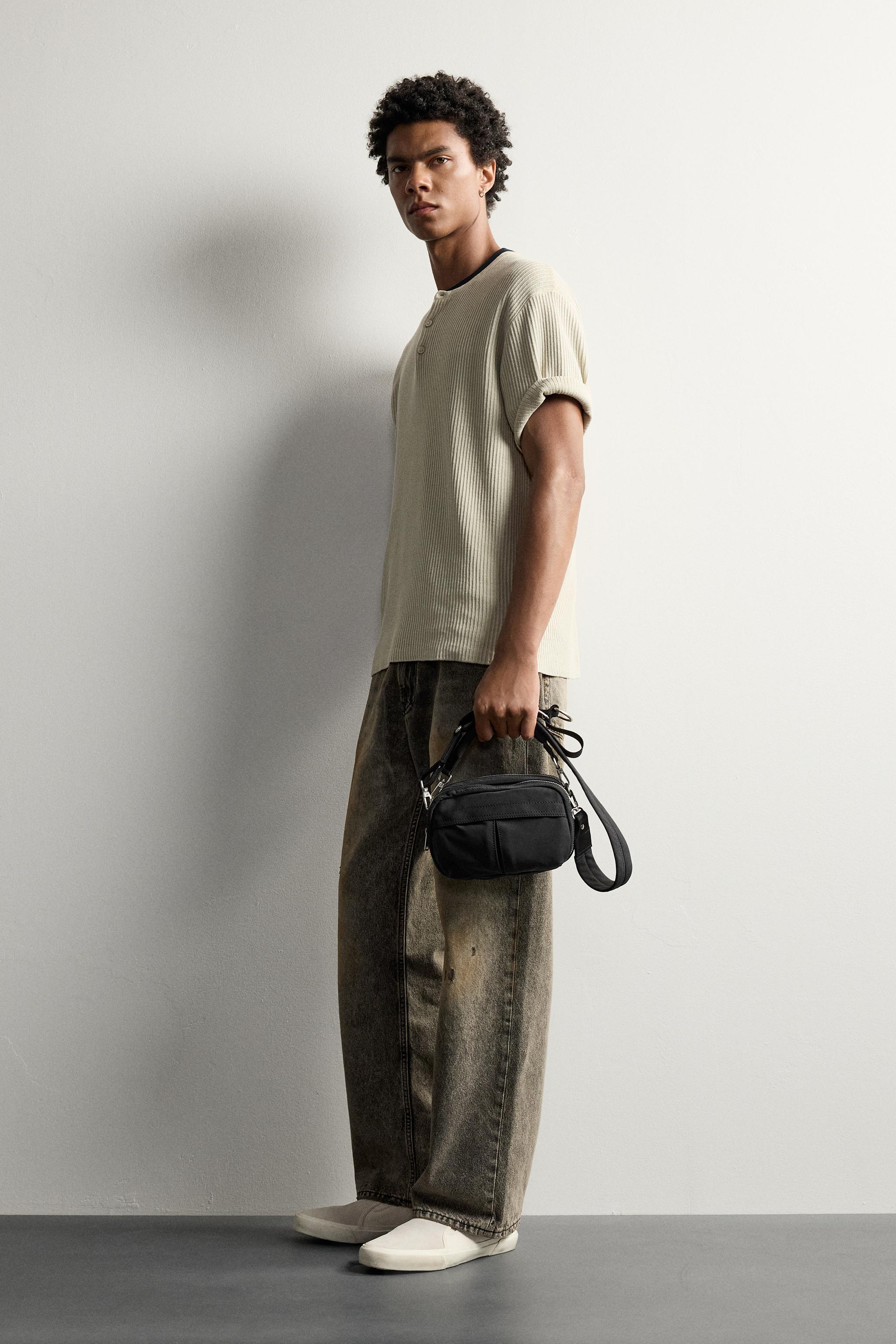フラッシュバック : フォトルポルタージュ NYLON CROSSBODY BAG - Black | ZARA Singapore