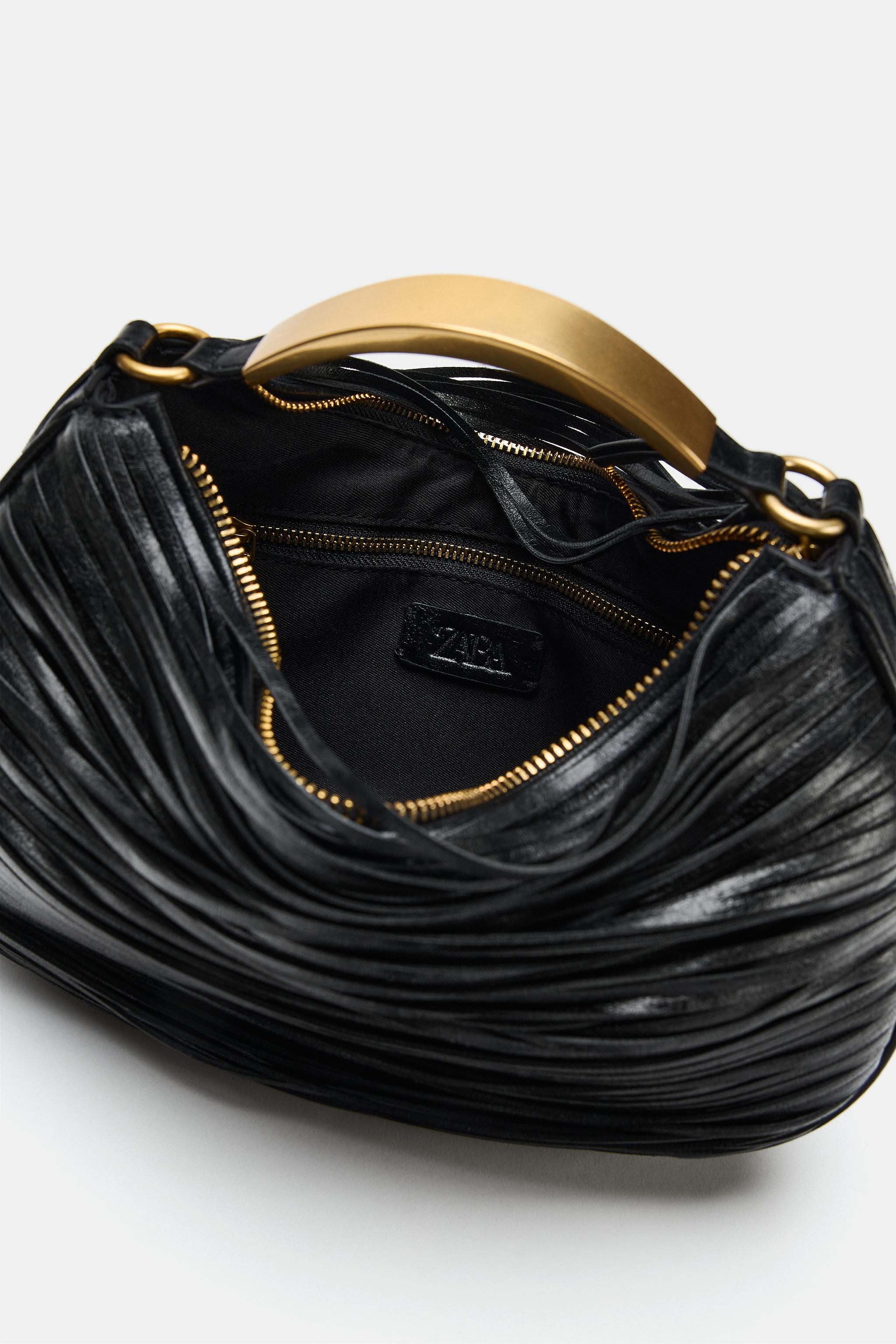 METAL HANDLE HANDBAG - Black | ZARA United States