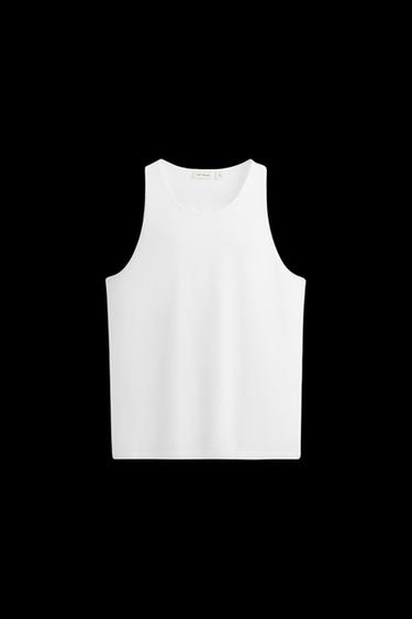 RELAXED FIT TANK TOP - White by Zara - Image 0