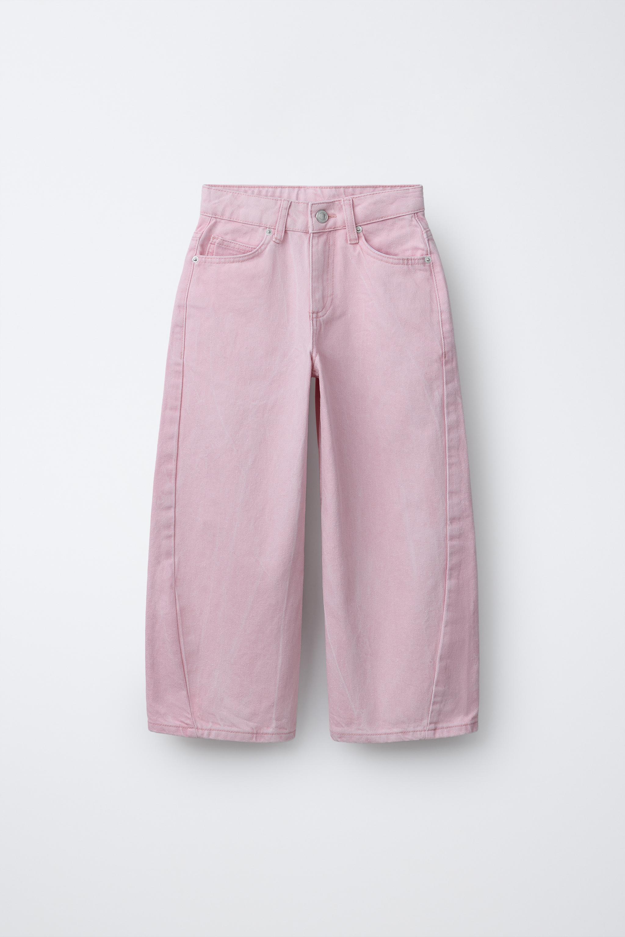 バレルフィットデニムパンツ - ピンク | ZARA Japan / 日本