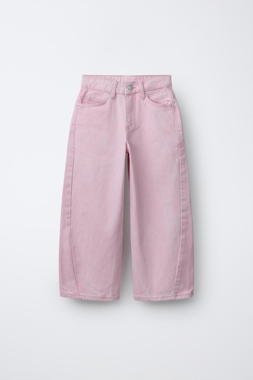 バレルフィットデニムパンツ - ピンク | ZARA Japan / 日本
