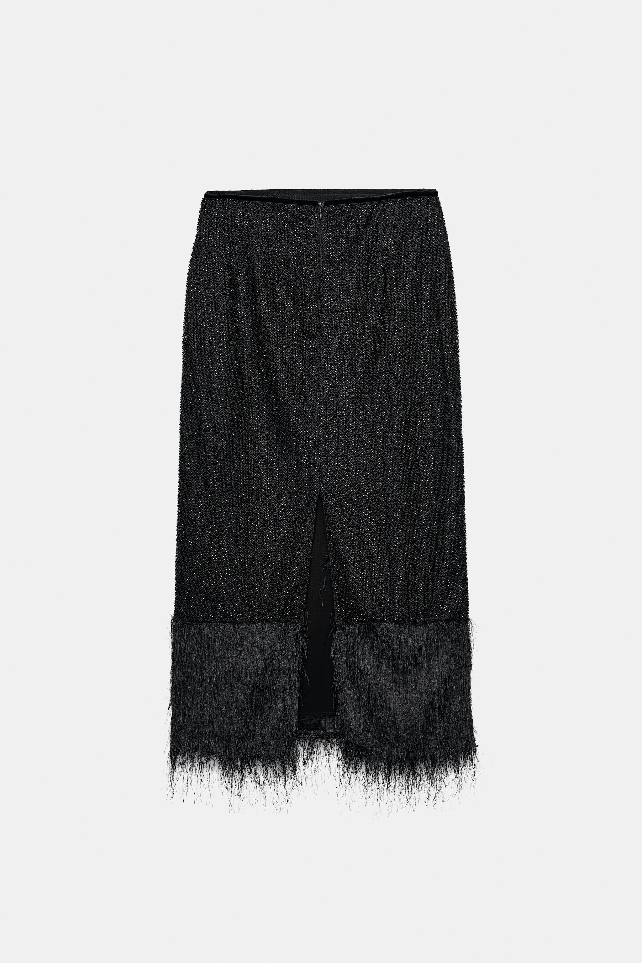 ZW COLLECTION BEADED STRAIGHT SKIRT