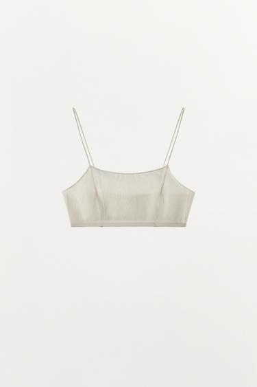 SEAMLESS BRALETTE - Ecru by Zara