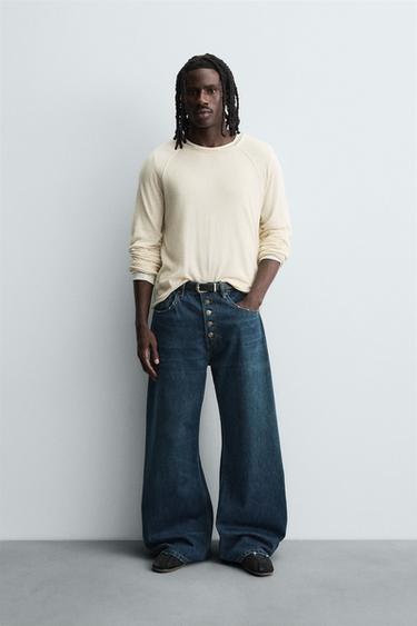 BALLOON FIT JEANS - Dark navy by Zara