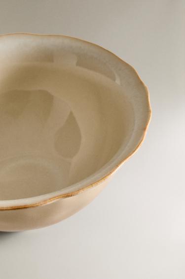 SALADIER GRÈS BORD IRRÉGULIER - Crème de Zara - Image 2