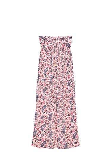 PAISLEY PRINT MIDI DRESS