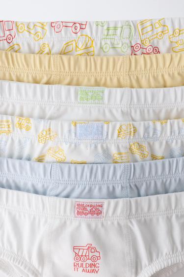 1 1/2-6 ANS/ LOT DE SIX SLIPS VÉHICULES - Multicolore de Zara - Image 1