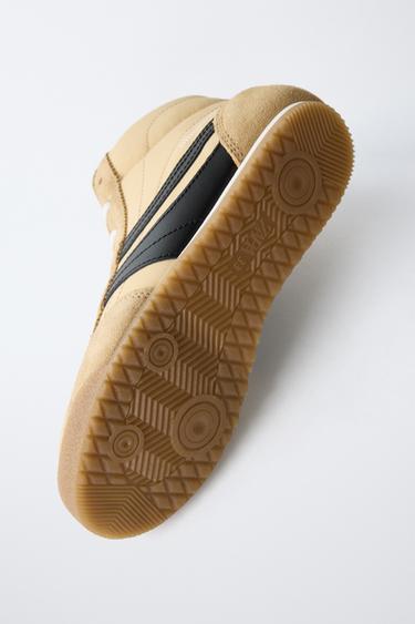BOXING HIGH-TOP SNEAKERS - Sand Brown by Zara - Image 5