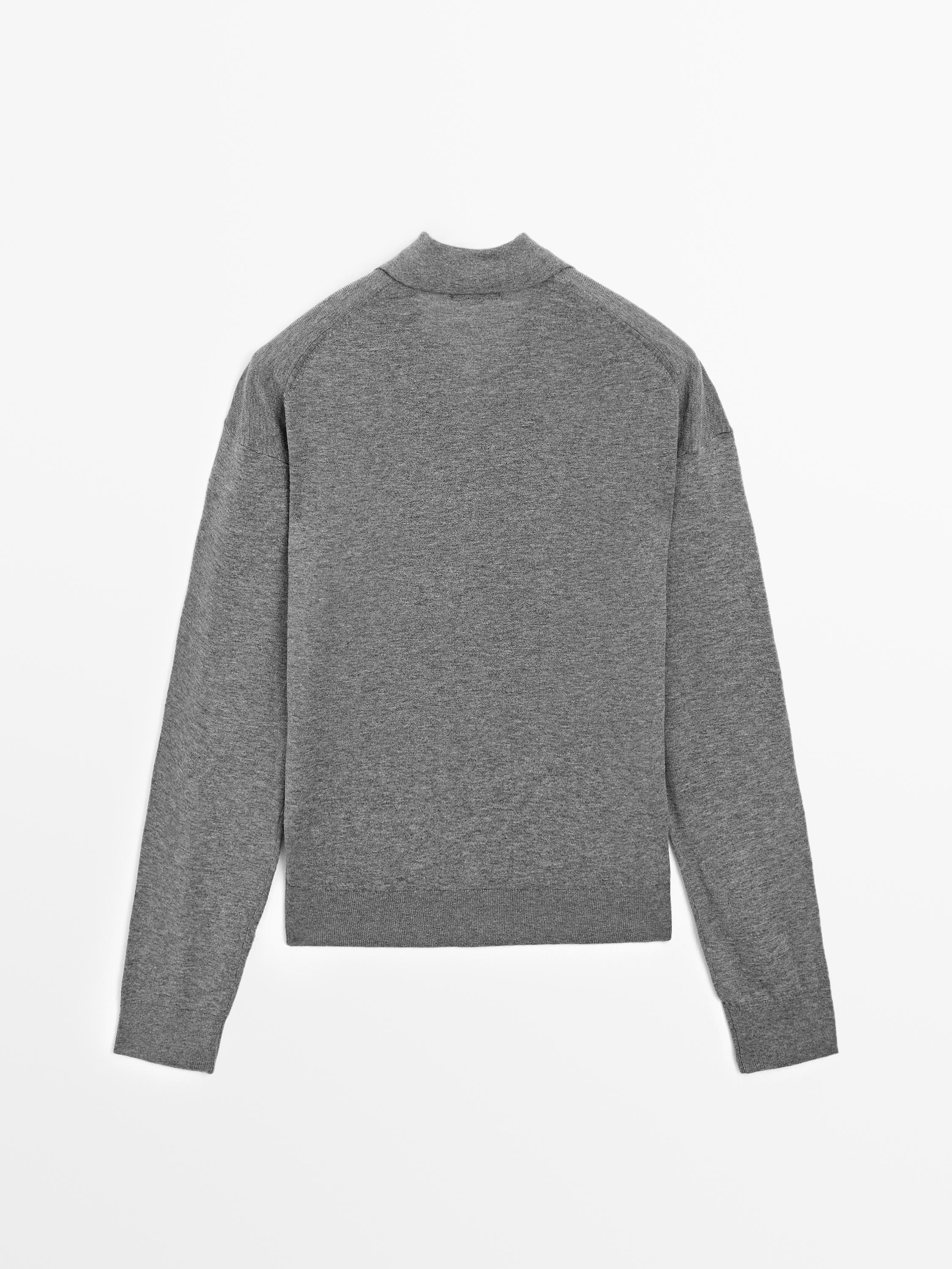 Cotton blend knit polo sweater - various | ZARA United States Cotton blend knit polo sweater - various | ZARA United States