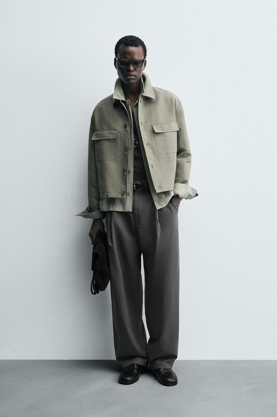 BOXY FIT POCKET OVERSHIRT