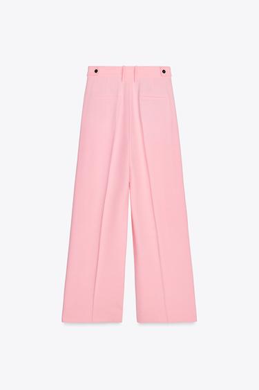 ZW COLLECTION DARTED TROUSERS - Pastel pink by Zara - Image 5