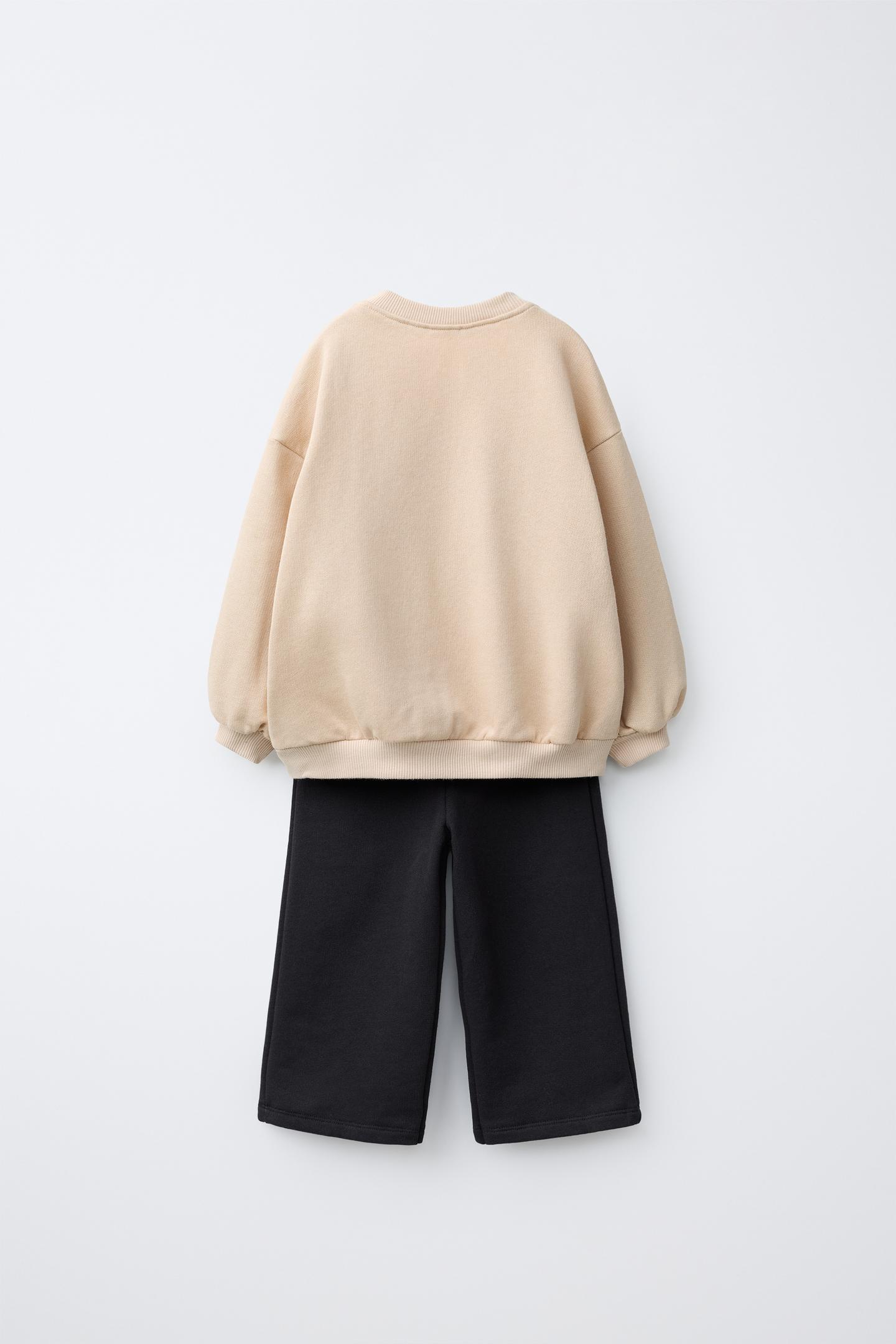 Детские толстовки Zara Hello Kitty © Sanrio Sweatshirt Set, цвет: Экрю — фото 2