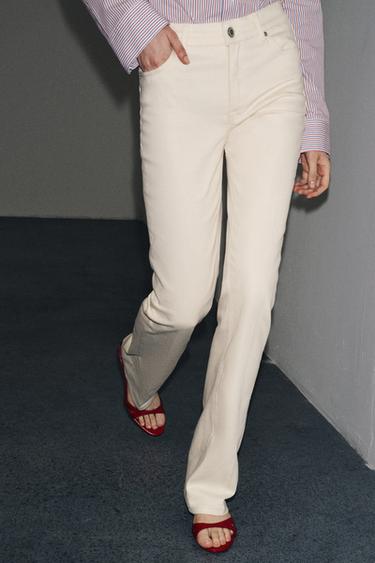 JEANS ZW COLLECTION BOOTCUT CINTURA ALTA - Cru da Zara