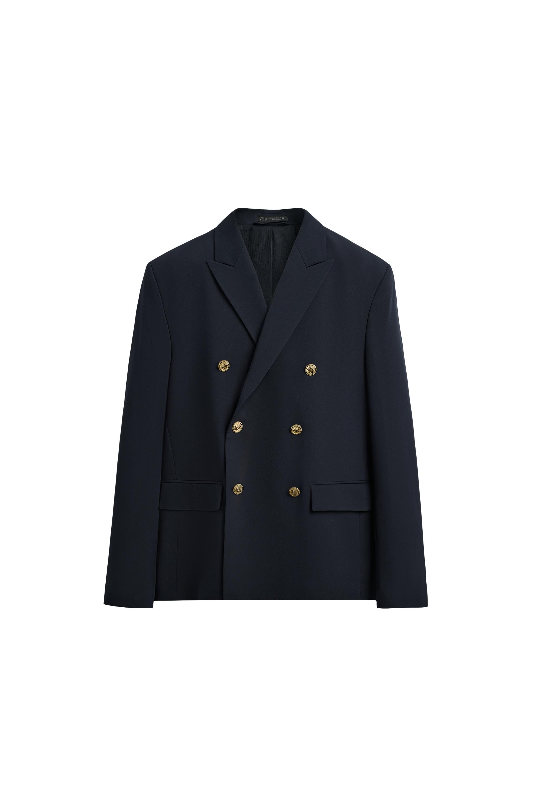 BLAZER CRUZADA - Marino oscuro | ZARA Chile