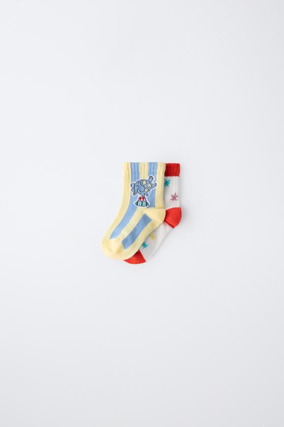 PACK DOS CALCETINES CORTOS CIRCO - Multicolor de Zara - Imagen 0