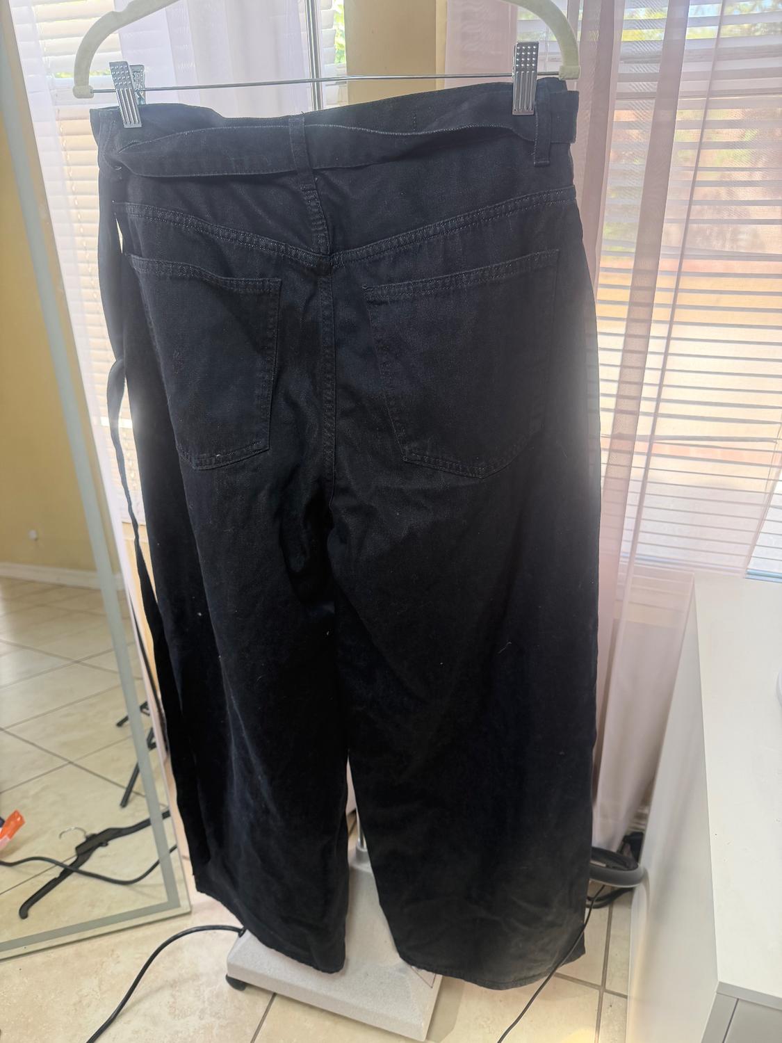 TRF BELTED DENIM PANTS - Image 2