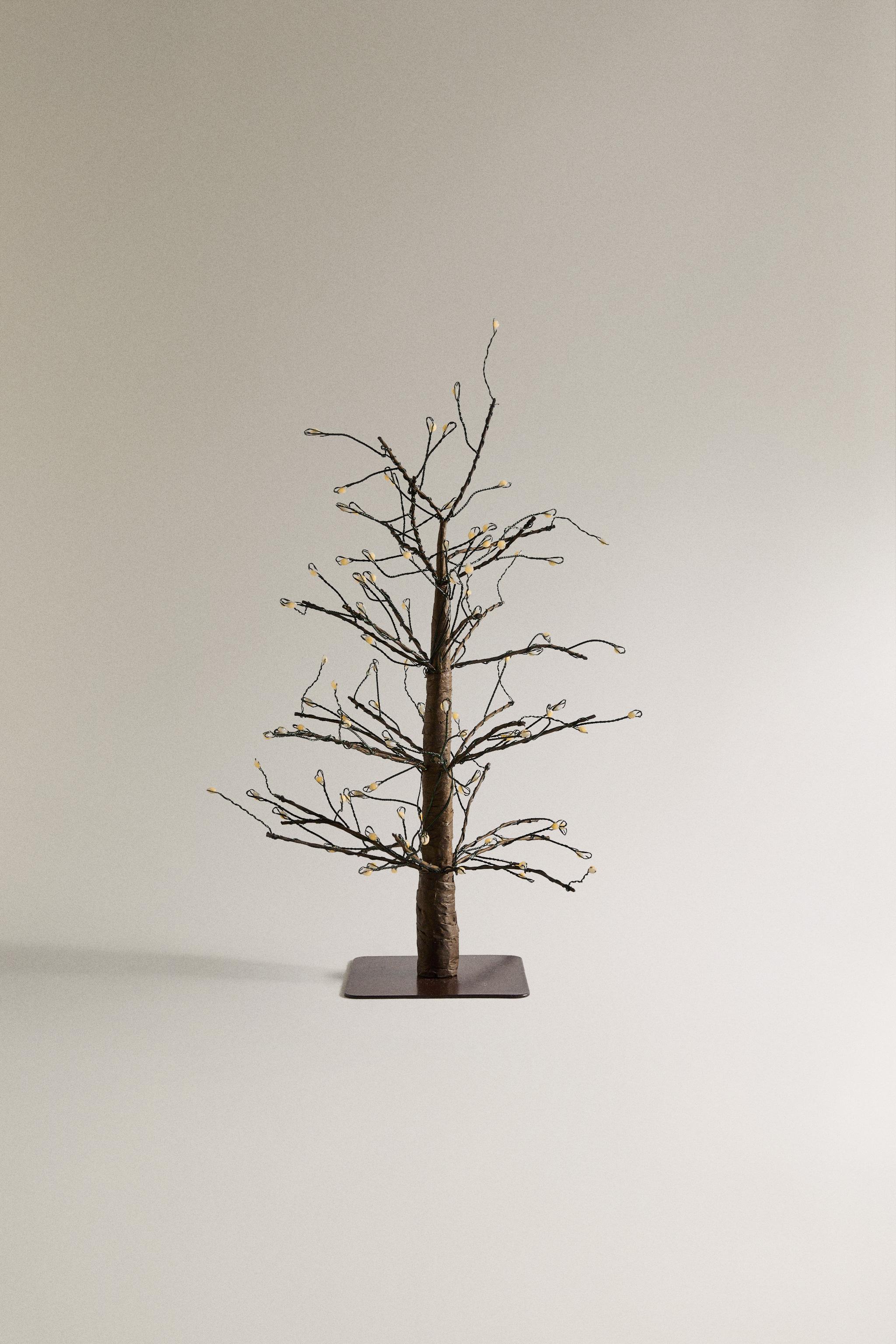 クリスマスツリー LEDライト付きクリスマスツリー (33 CM) - ブラウン | ZARA Japan / 日本