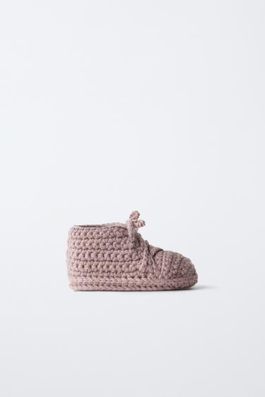 BOOTIES WITH BOW - Pink by Zara