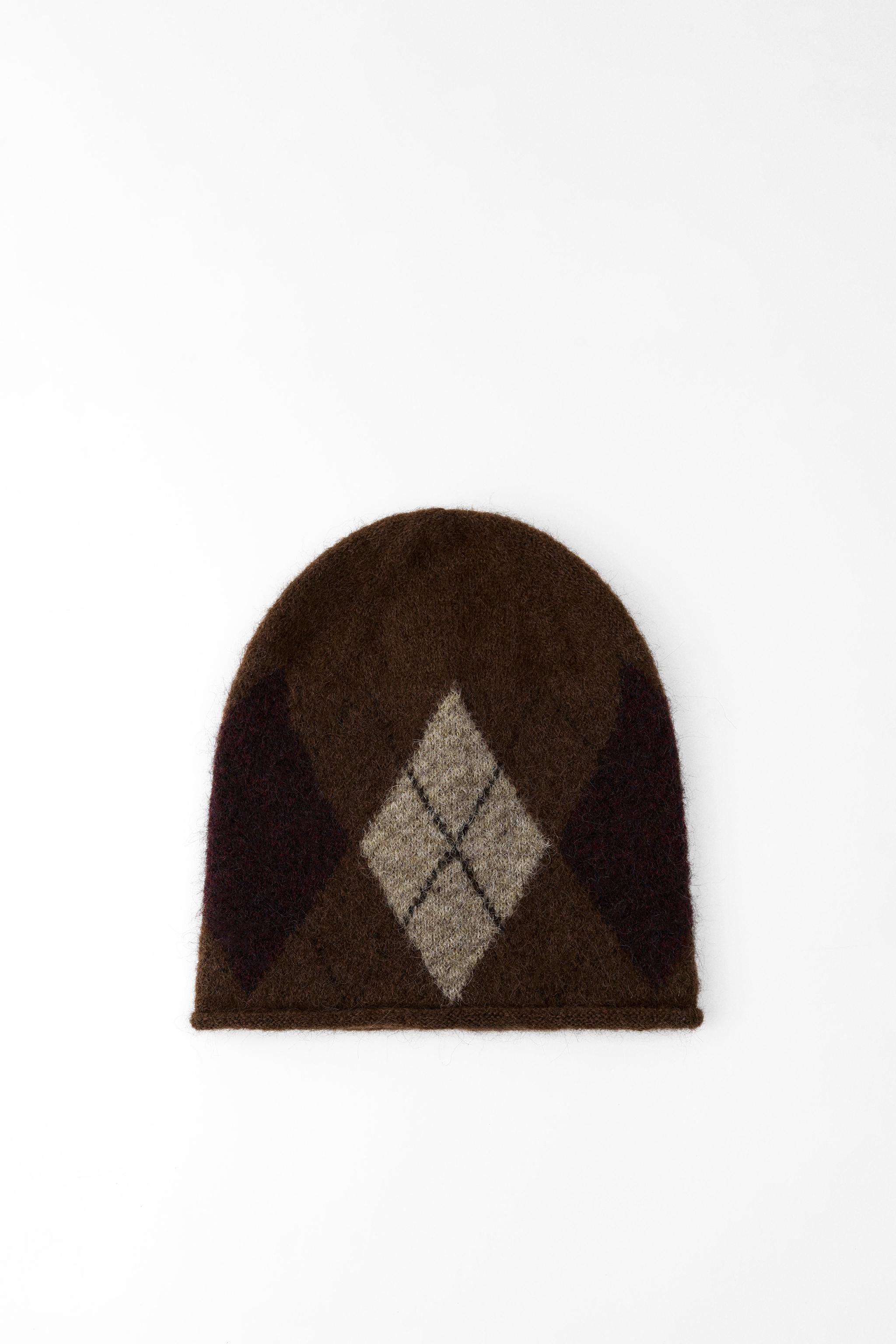 帽子 NOAH argyle beanie Wool Tassel Beanie - Noah