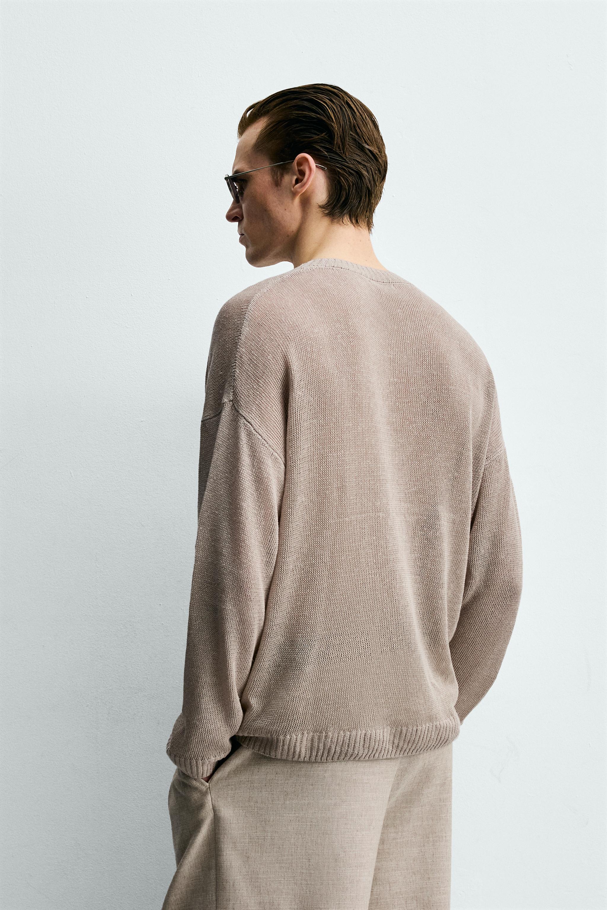 RELAXED FIT JUMPER 100% LINEN