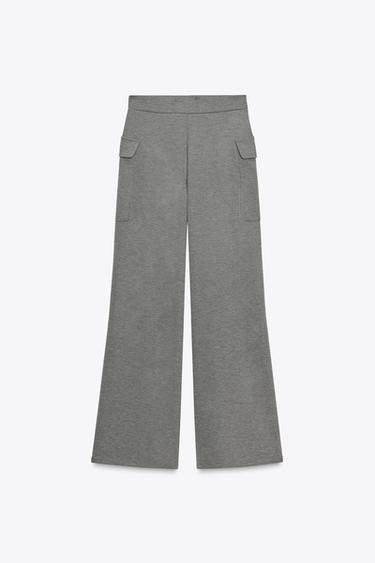PANTALON PIQUÉ POCHES - Gris anthracite de Zara - Image 6