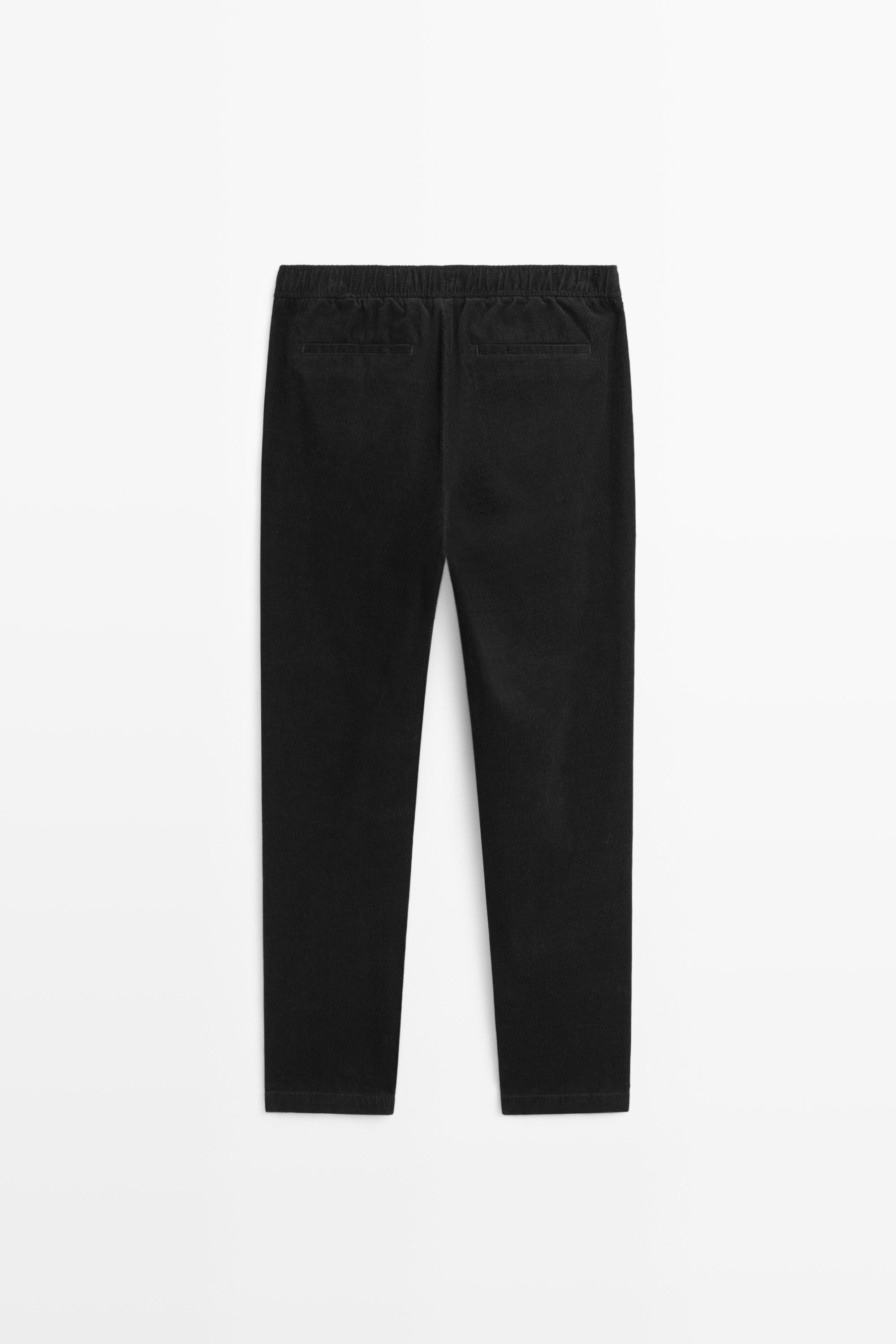Corduroy jogger fit pants