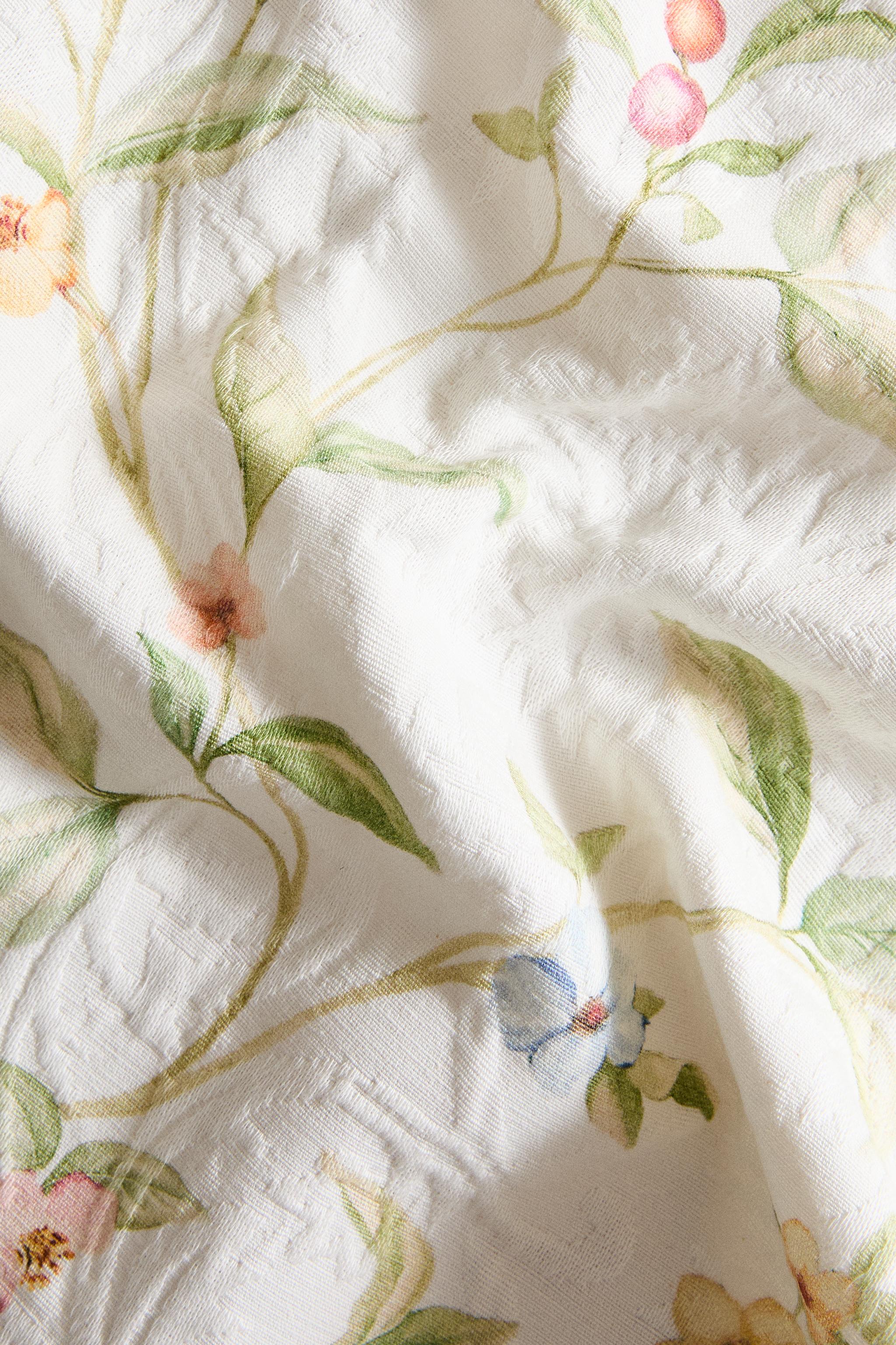 LOT DE 2 SERVIETTES DE TABLE COTON JACQUARD POIRES