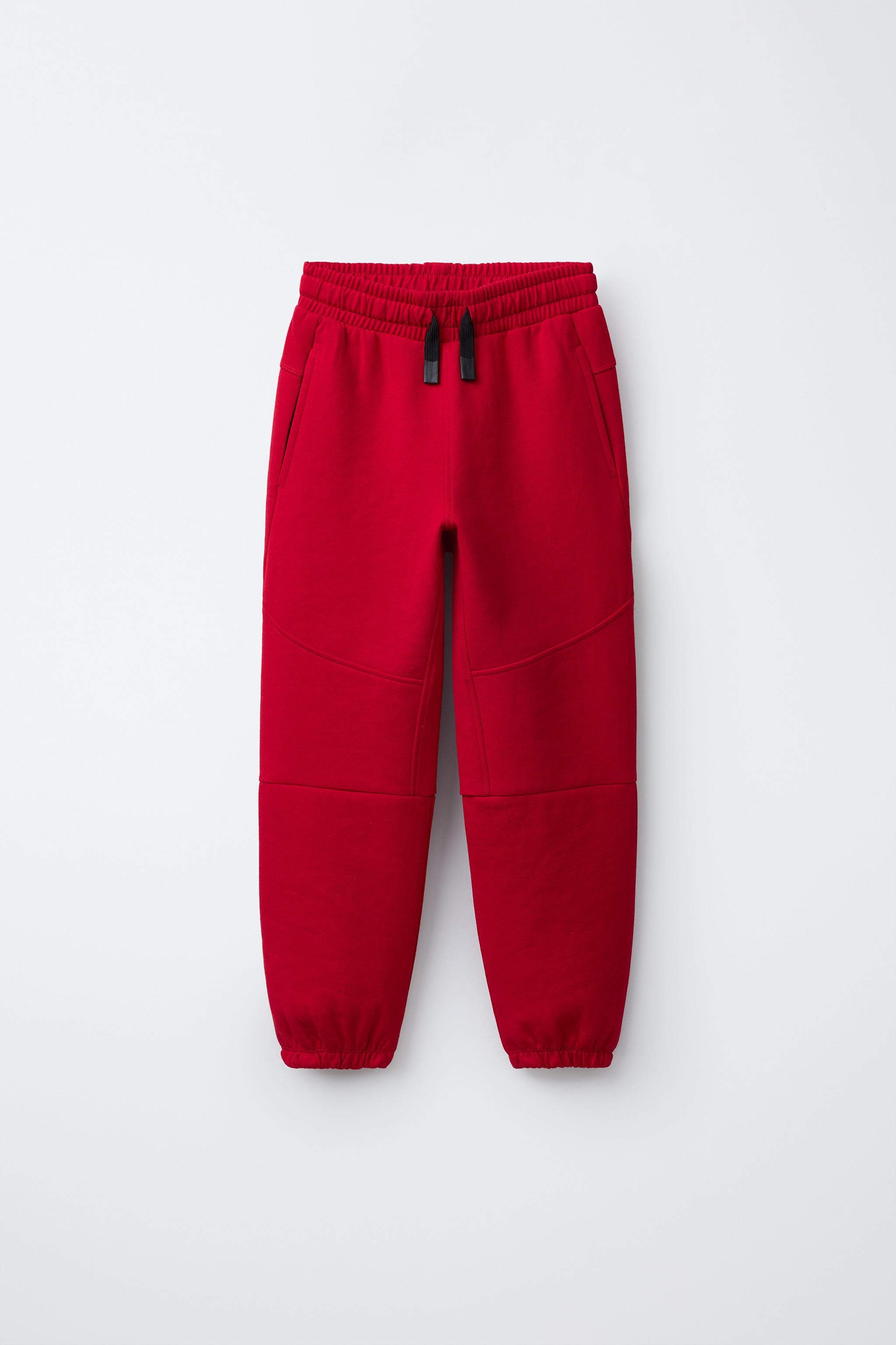 スポーティジョガーパンツ - レッド | ZARA Japan / 日本