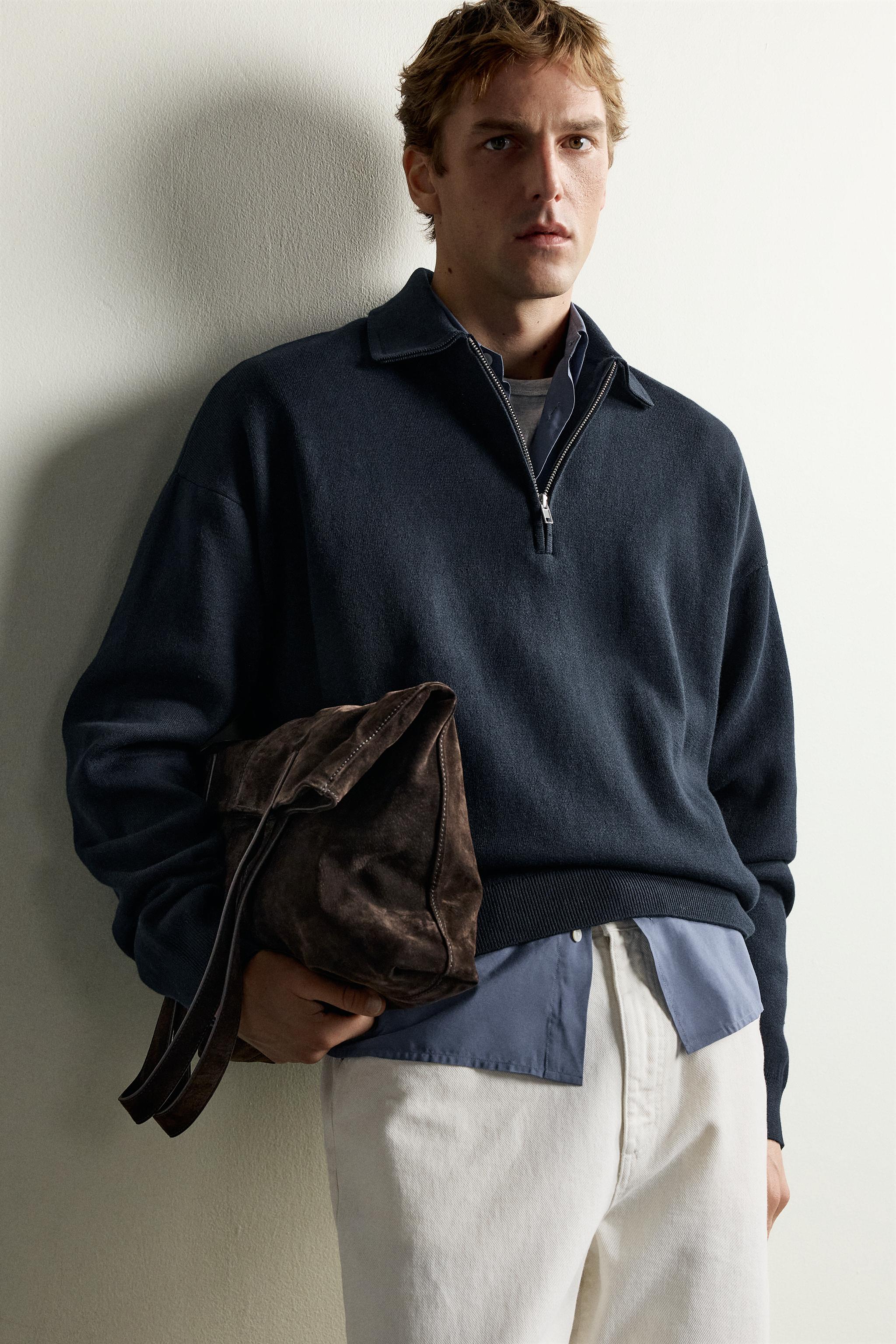 QUARTER-ZIP KNIT POLO